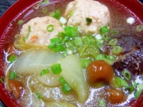 鶏肉団子汁